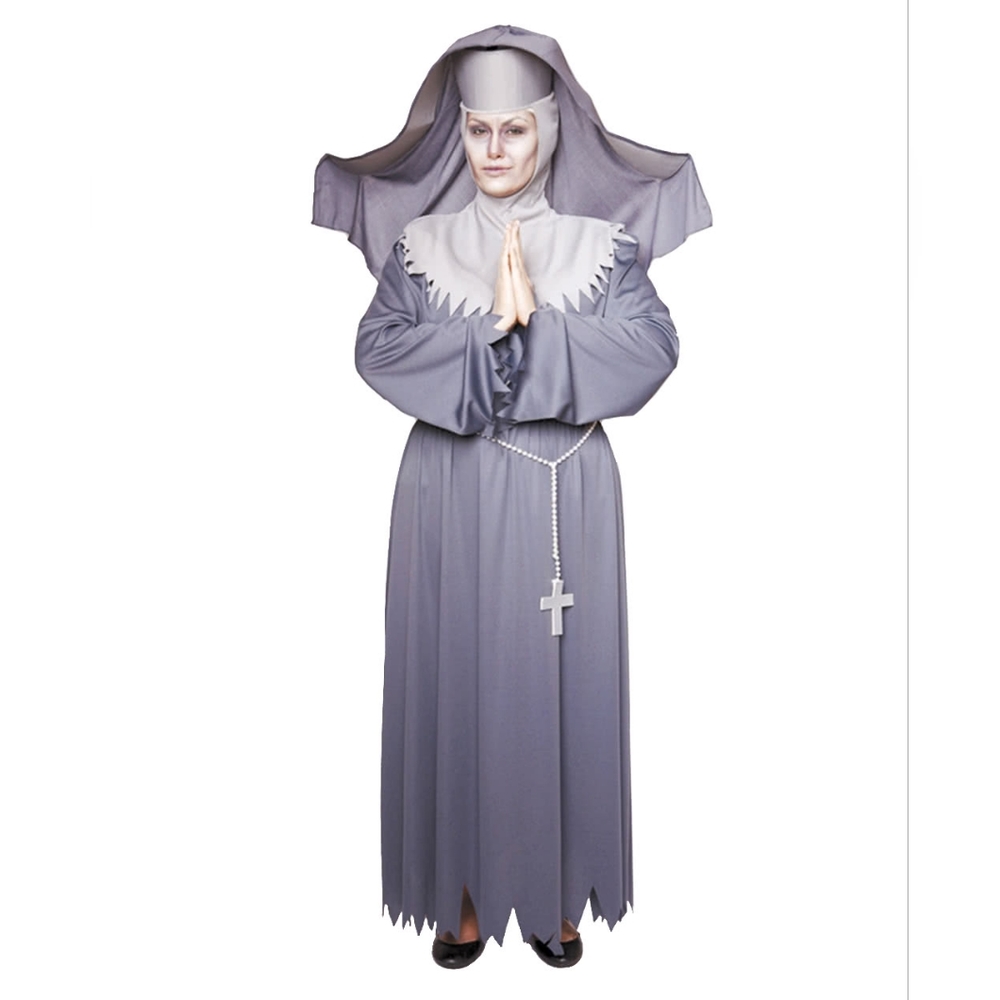 Sister spirit plus size ghost nun Halloween costume (18/20)